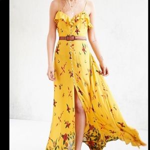 Kimchi Blue La Playa Button-Down Maxi Dress